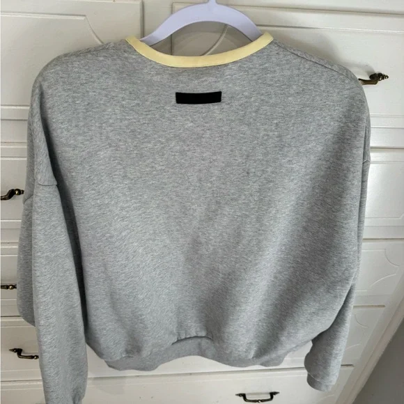 Fear of God Gray and Yellow Crew Neck Sweater - Picture 2 of 5
